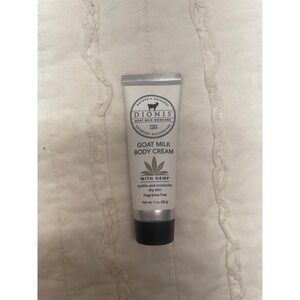 Dionis Goat Milk Body Cream with Hemp 1oz NEW